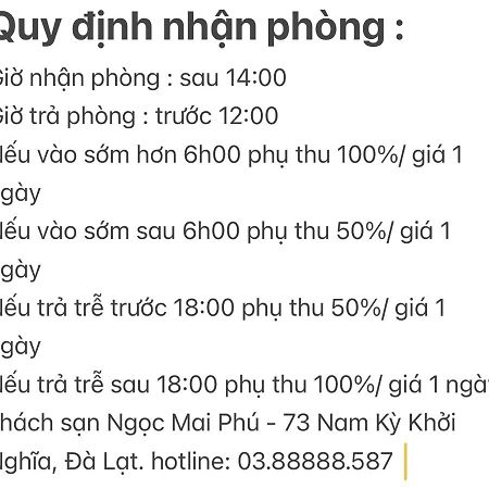 Ngoc Mai Phu Hotel Dalat Екстериор снимка