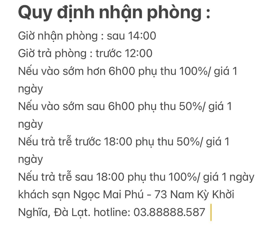 Ngoc Mai Phu Hotel Dalat Екстериор снимка